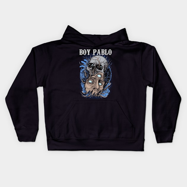 BOY PABLO BAND Kids Hoodie by Tronjoannn-maha asyik 